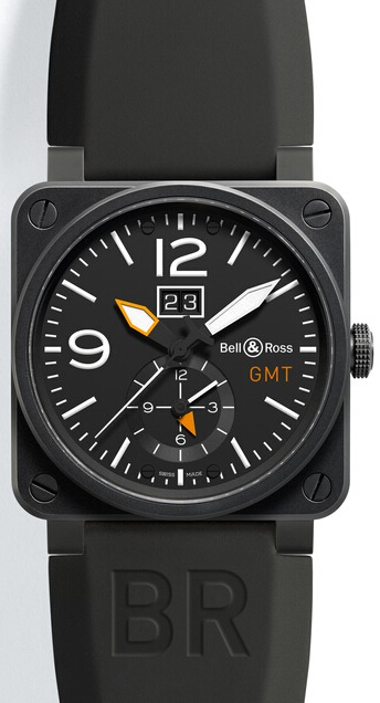 Bell & Ross Aviation BR 03-51 GMT Carbon Black PVD Steel - BR03-51-GMT replica watch